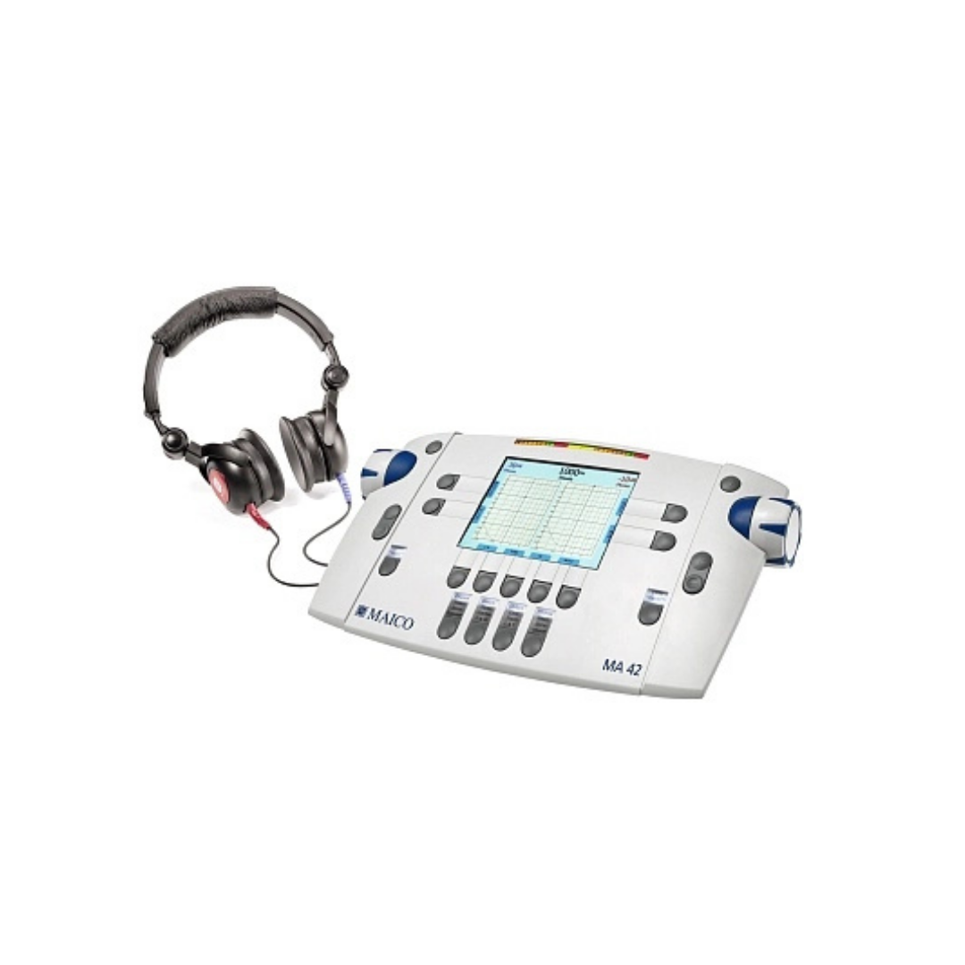 Audiometro para teste auditivo
